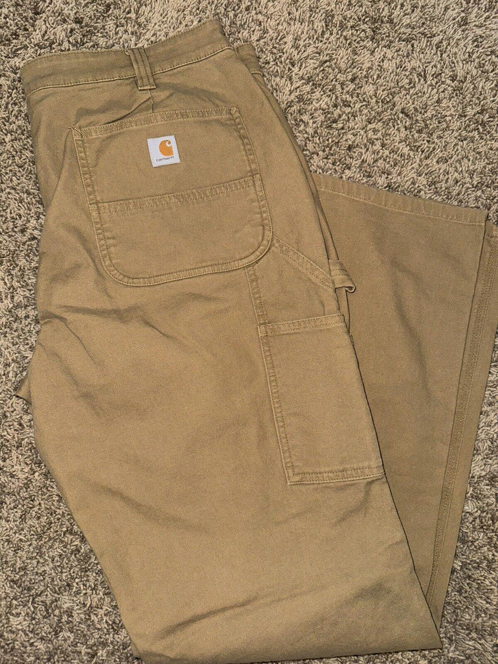 Carhartt Women Rugged Loose Fit Canvas Pant Khaki 16 Reg