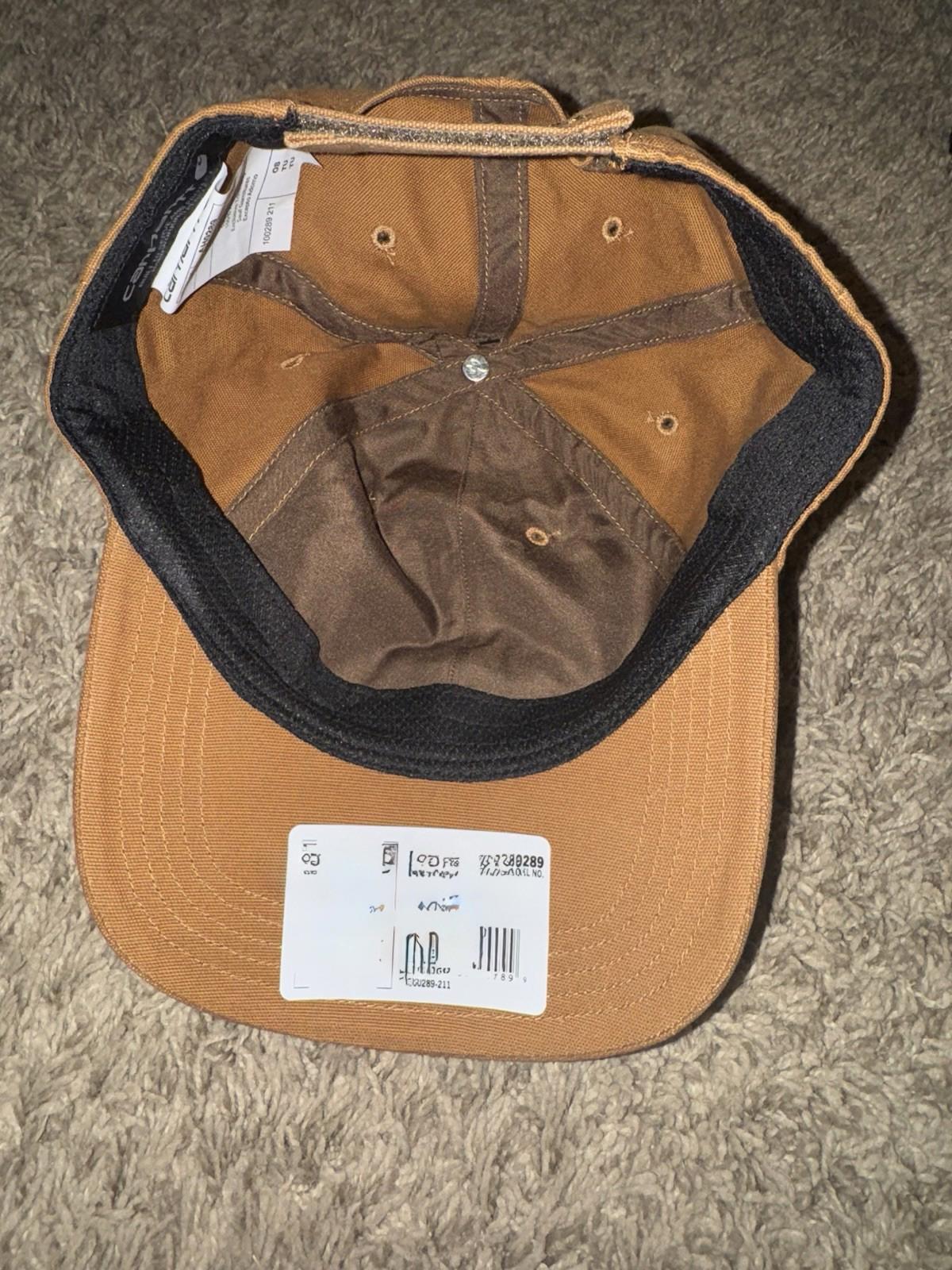 Carhartt Odessa Men's Canvas Hat Baseball Cap Light Tan Brown Model AH0289 NWT