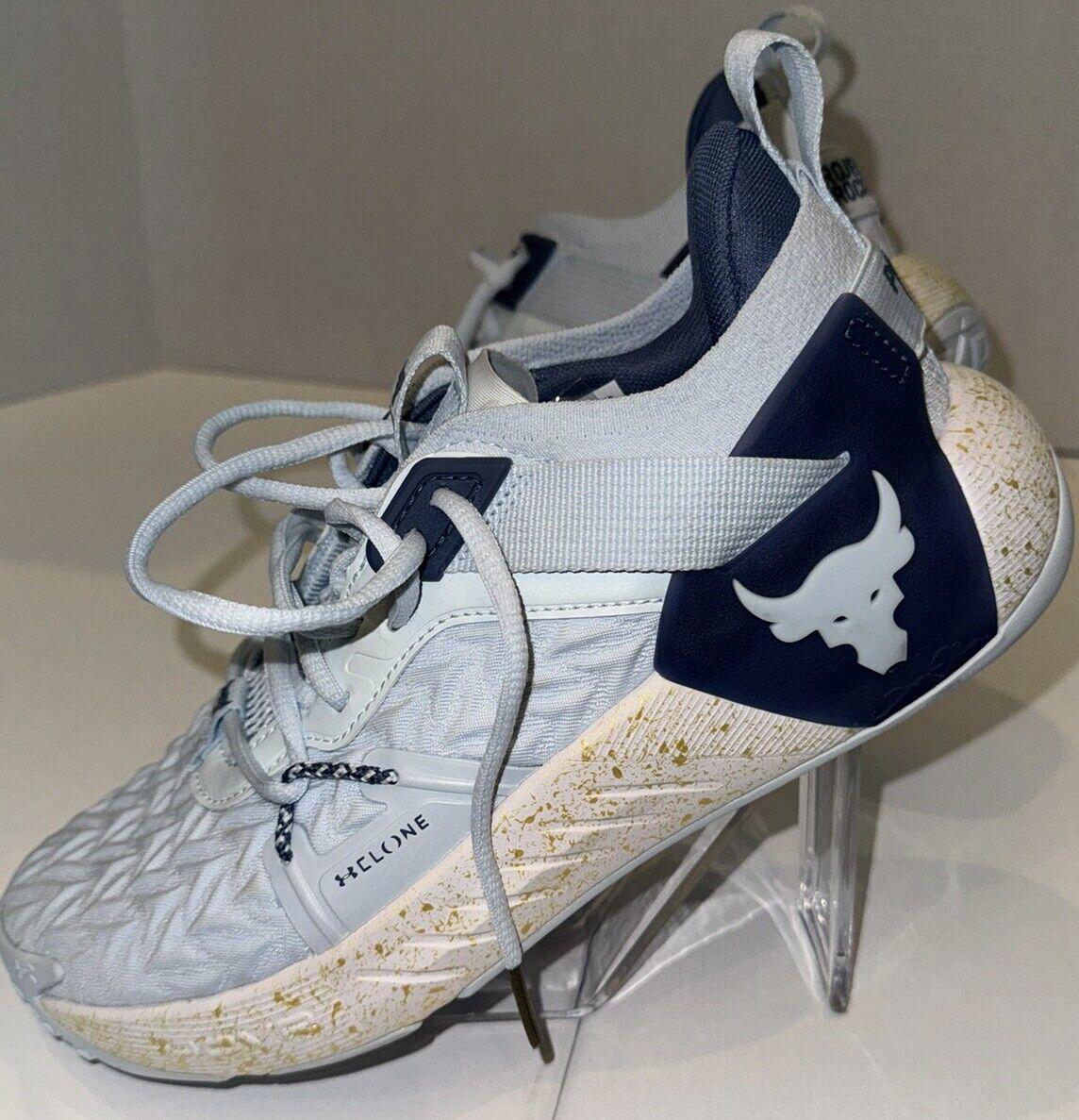 Under Armour Shoes Project Rock Cross Training Blue 3026535-400 Women Size 8.5