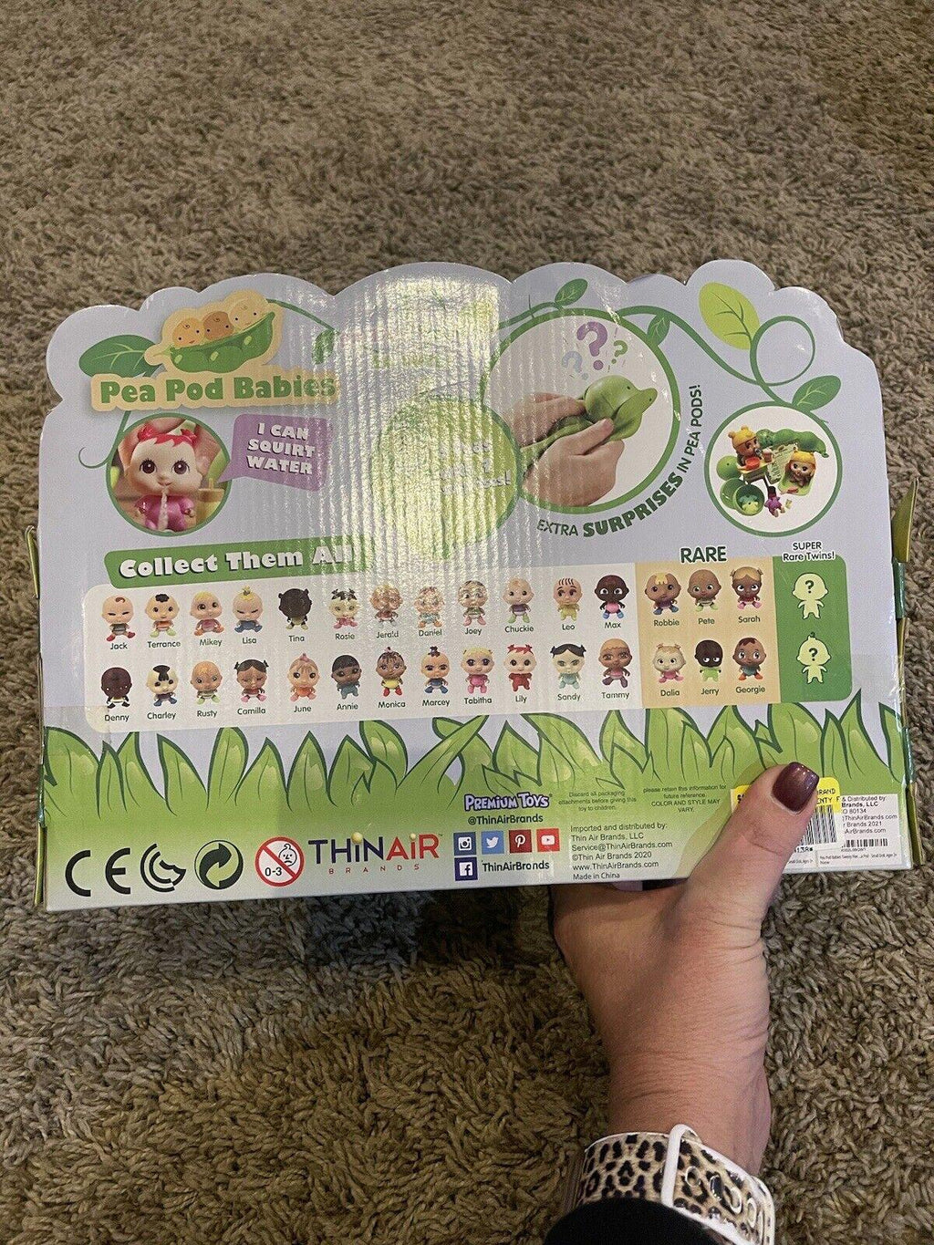 Pea Pod Babies Twenty Five Piece Dinner and Bath Time Playset - Collectible