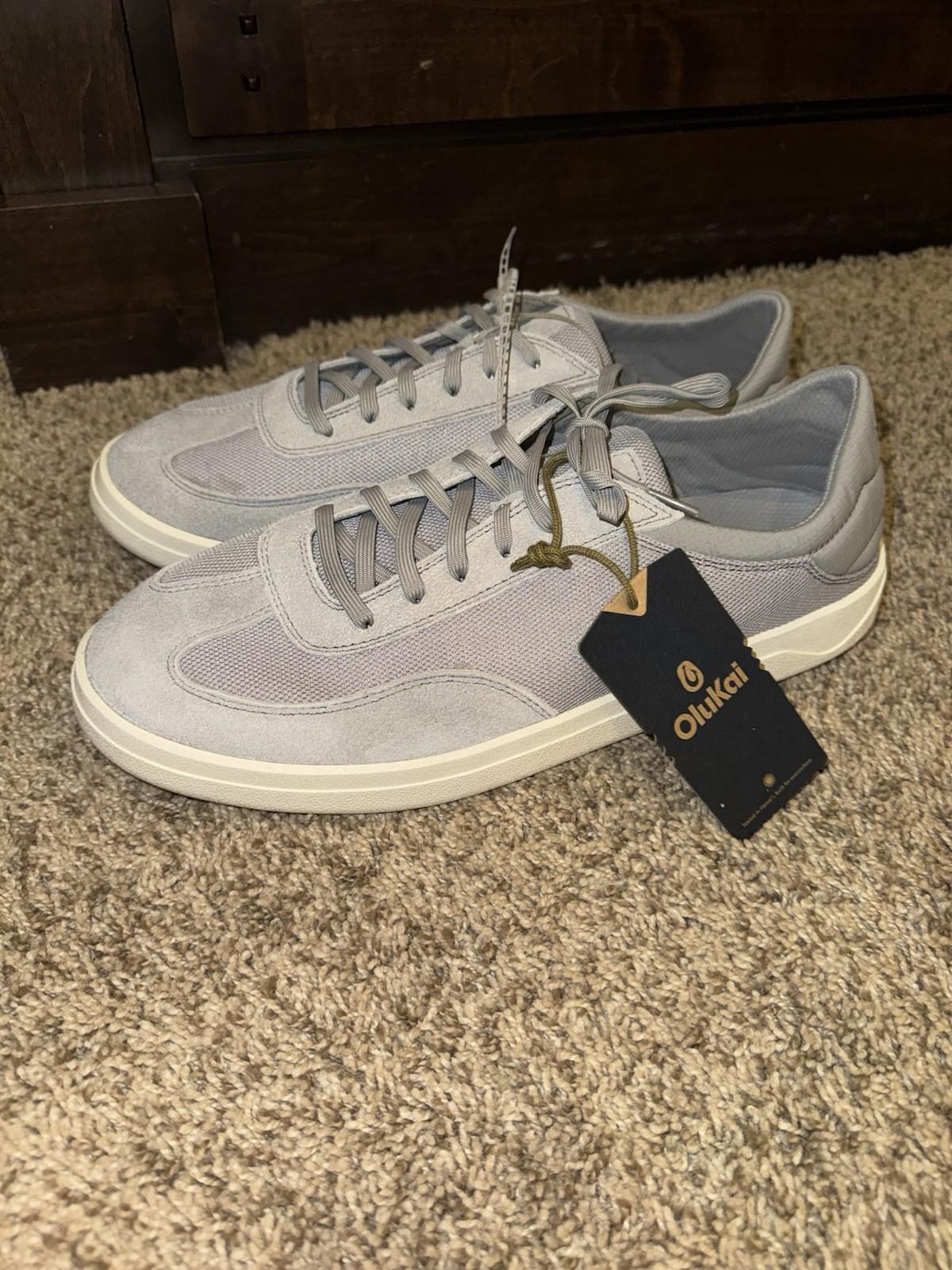 NEW Olukai mens shoes size 12 Punini sneakers, ash color. NWT