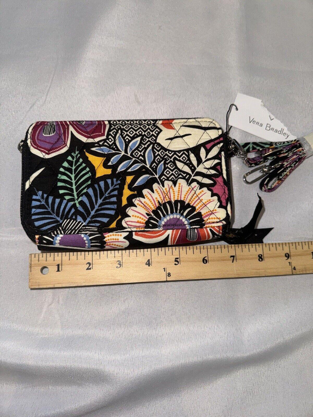 RARE Vera Bradley Kauai Floral RFID 3-in-1 Crossbody Bag Zip  Snap Wristlet NWT