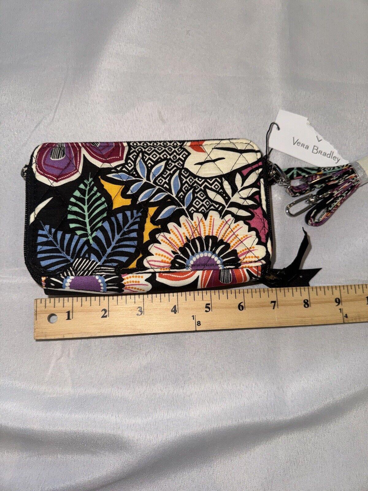 RARE Vera Bradley Kauai Floral RFID 3-in-1 Crossbody Bag Zip  Snap Wristlet NWT