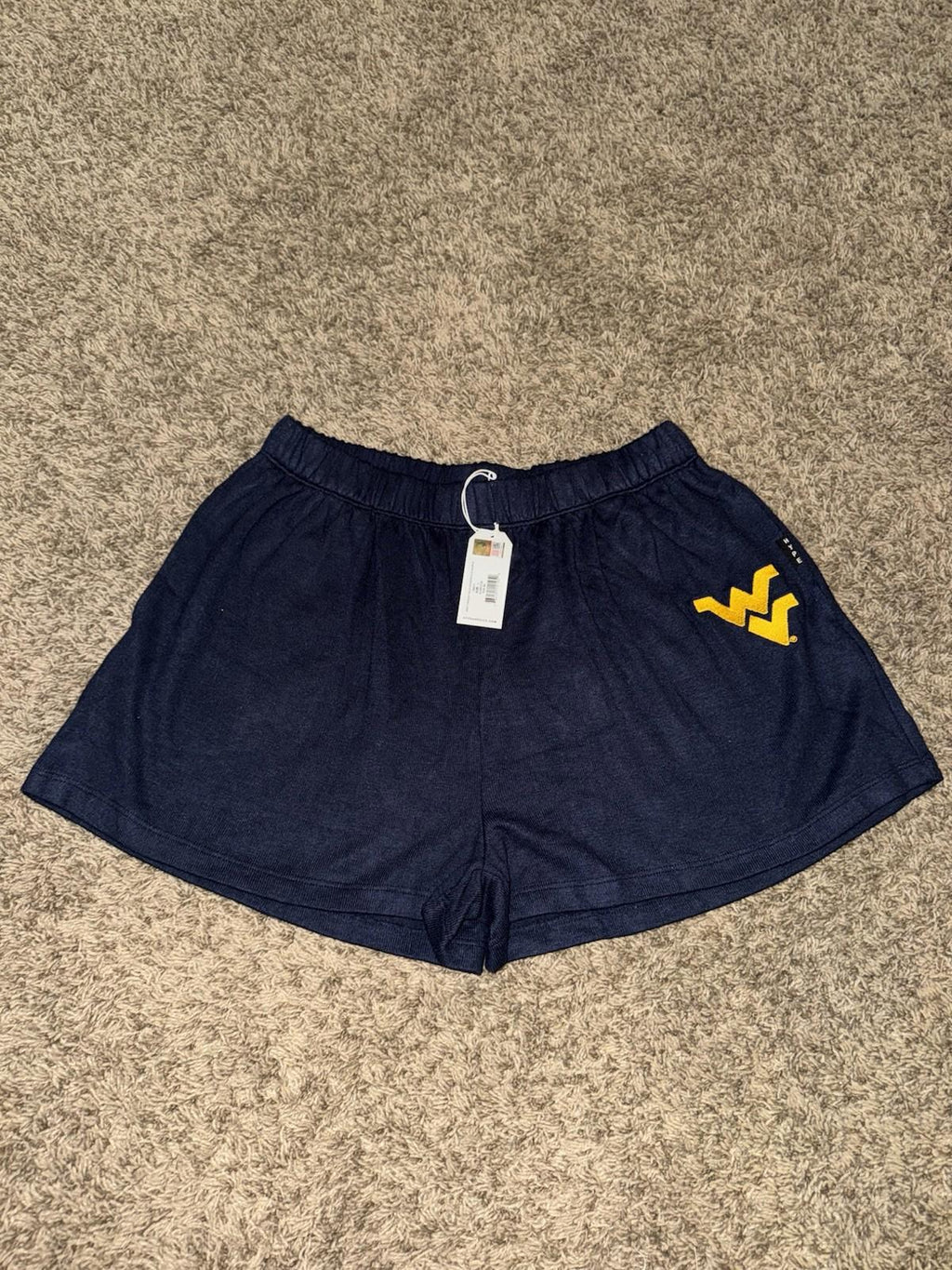Hype & Vice West Virginia Mountaineers Ace Short Women's L White Navy SOLD OUT!