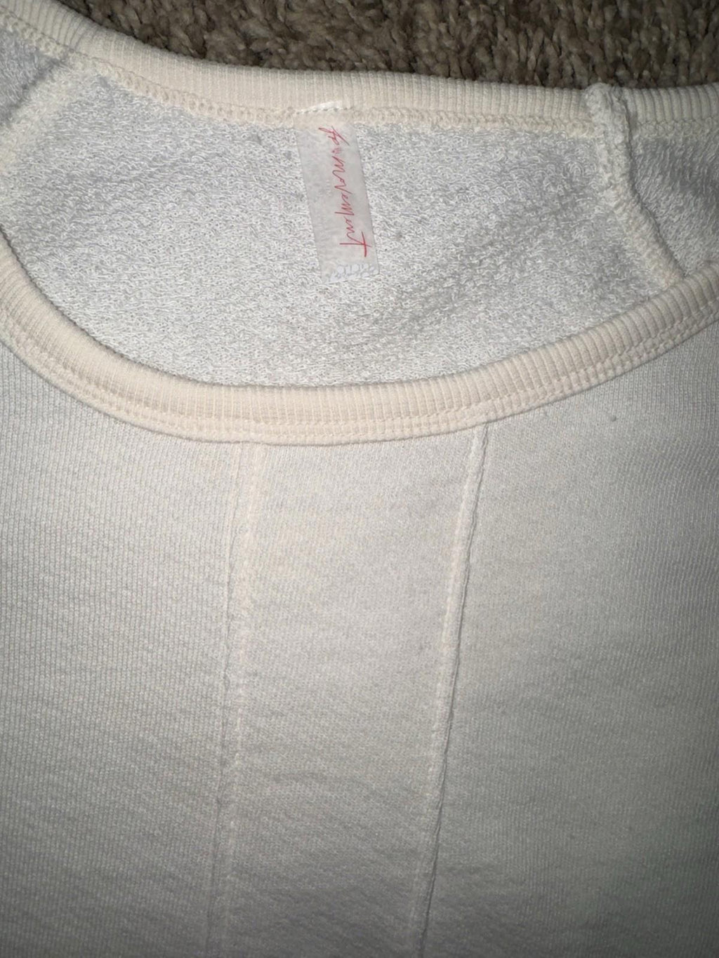 NWT Free People FP Movement I Elements Set in IVORY Size MED lounge Sold Out NEW