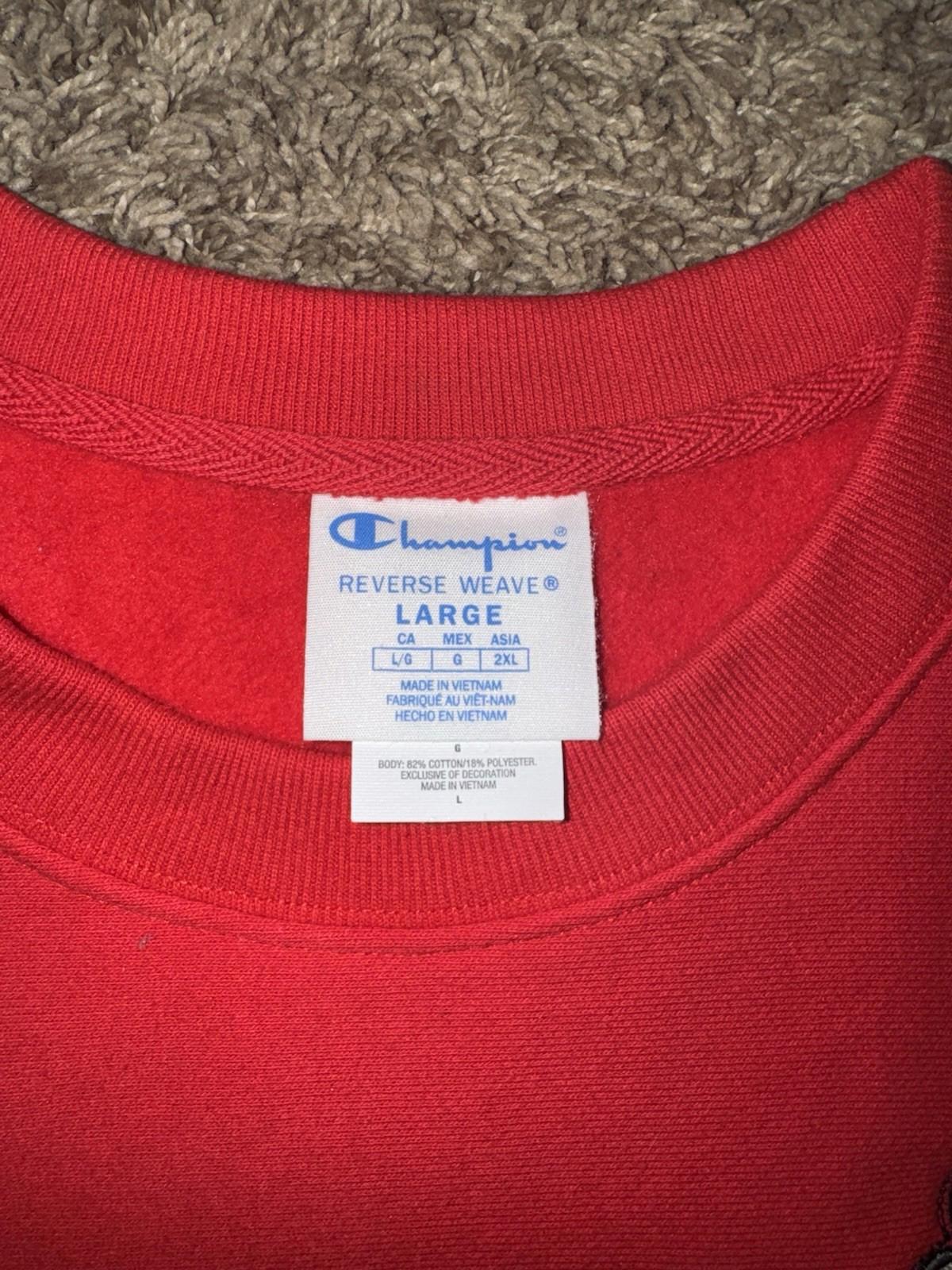 Adult S Champion Reverse Weave Disney Mickey Mouse Crewneck Sweatshirt NEW