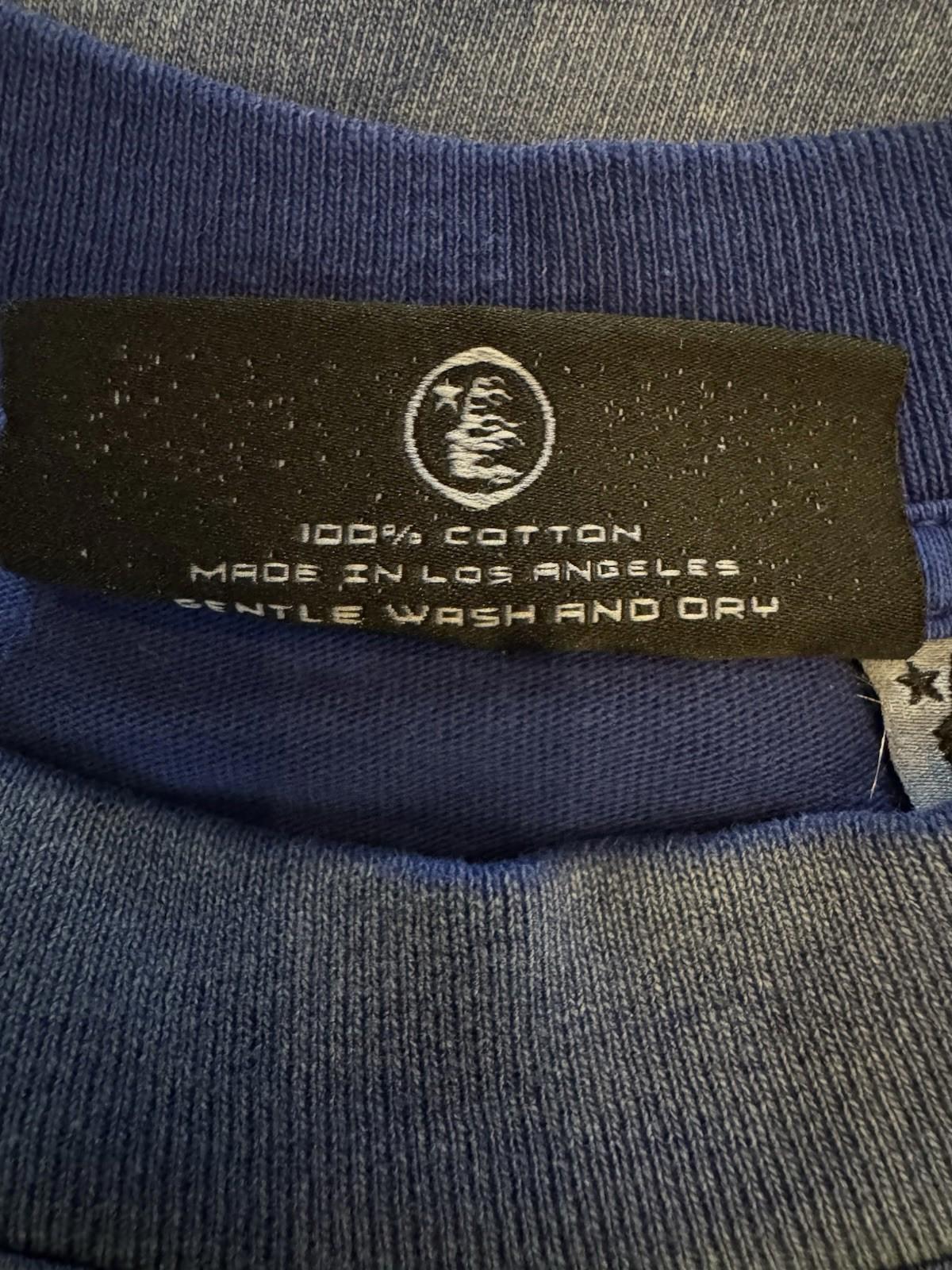 NEW Hellstar  Blue warm up T-Shirt SIZE Medium