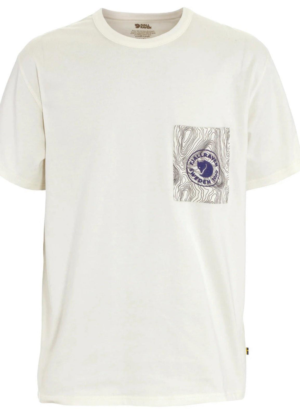 NEW! Limited Edition RARE Fjallraven Logo Pocket T-Shirt Of-White Large NEW