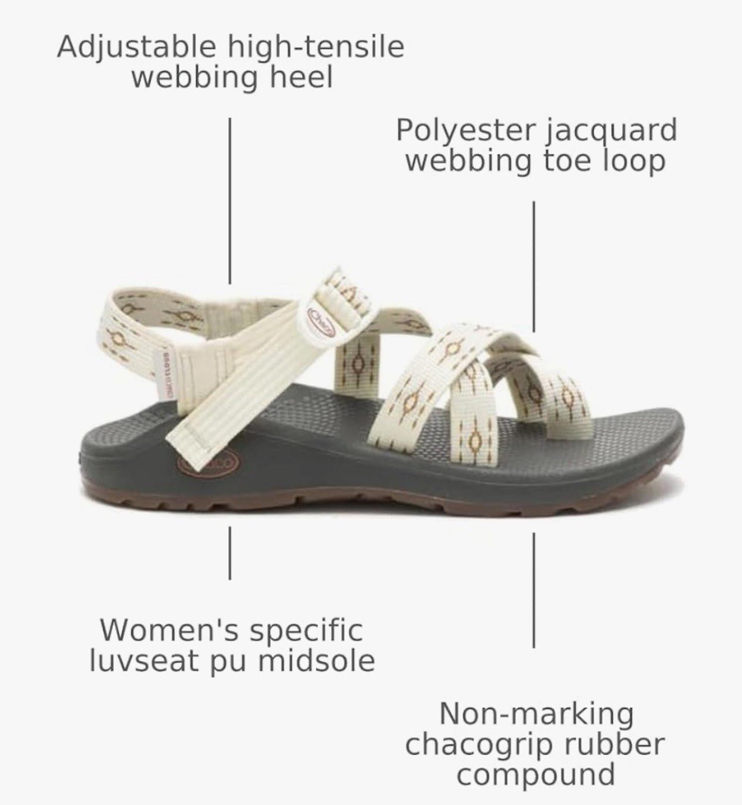 Chaco Women Z/Cloud 2 Sandals Polyester Sz 5. NEW