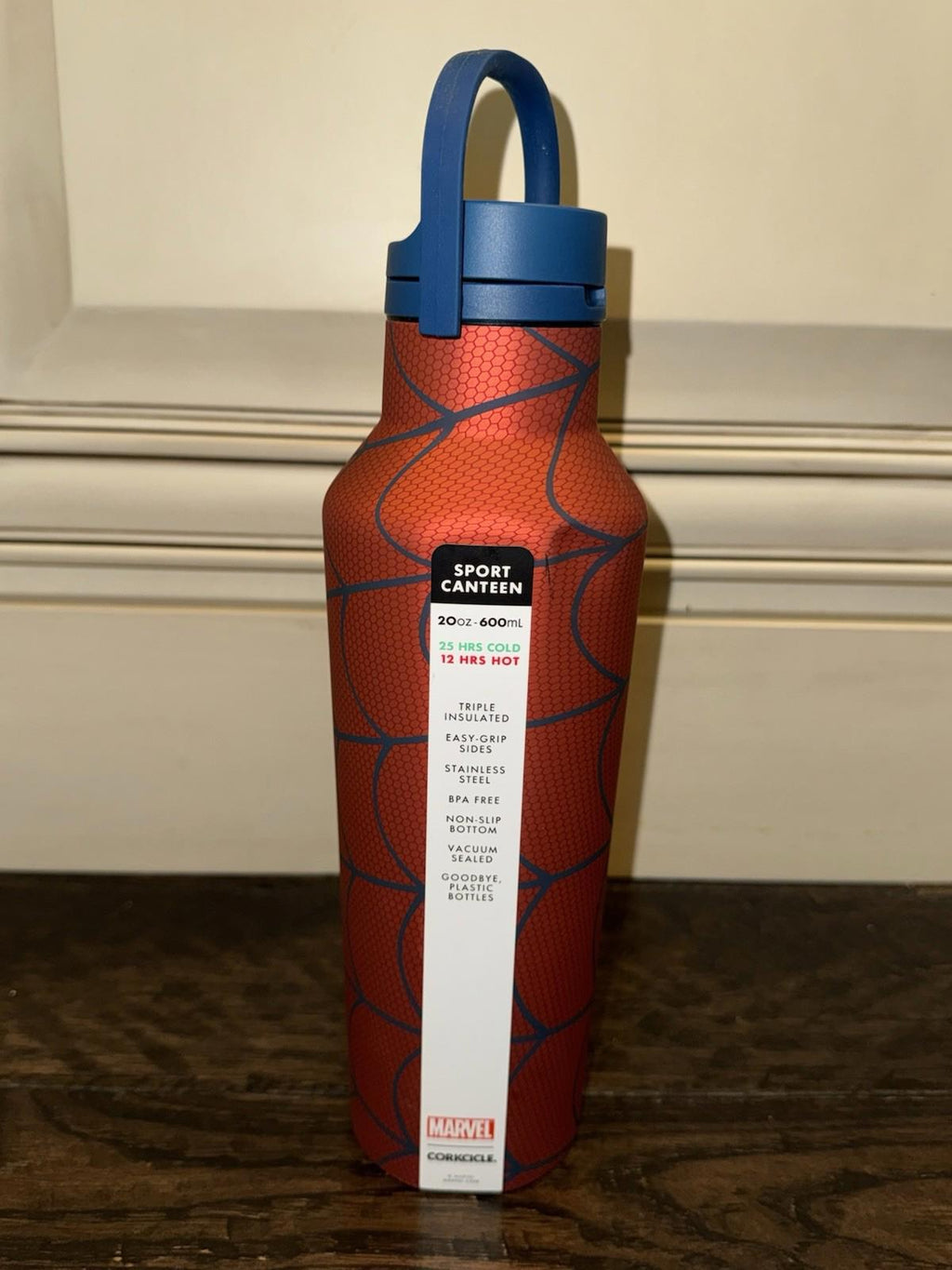 Corkcicle x Marvel Spider-Man Sport Canteen Insulated Tumbler, 20 oz