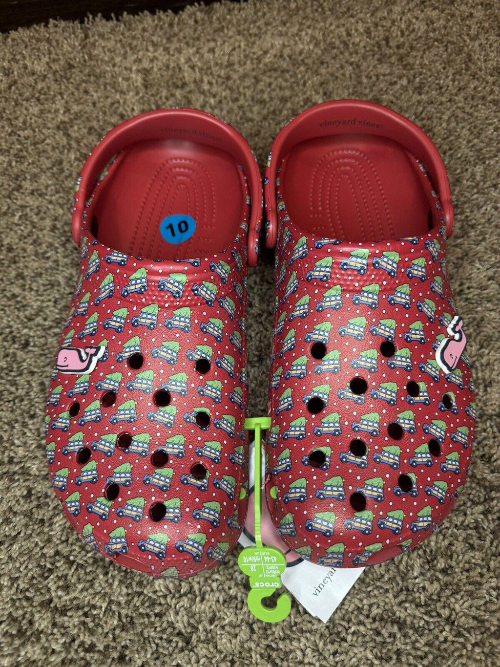 Crocs Men's & Women's Shoes - US M13 Red Vineyard Vines