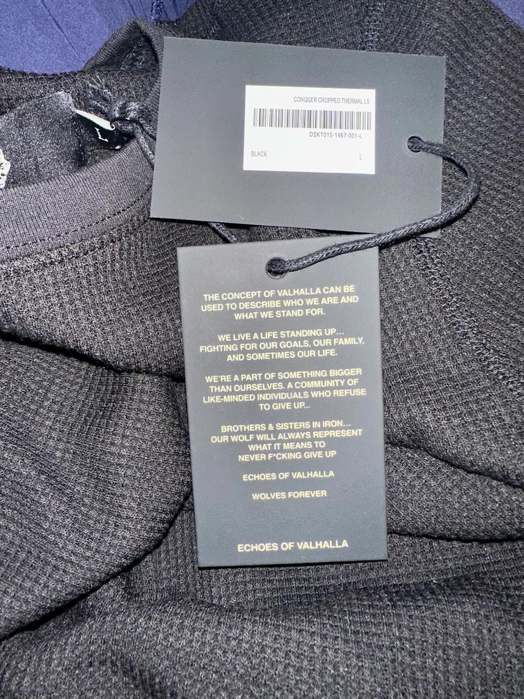 DARC SPORT Thermal LS WOLVES WOMENS CROP PULL OVER Size L RARE 374 of 1000 NEW
