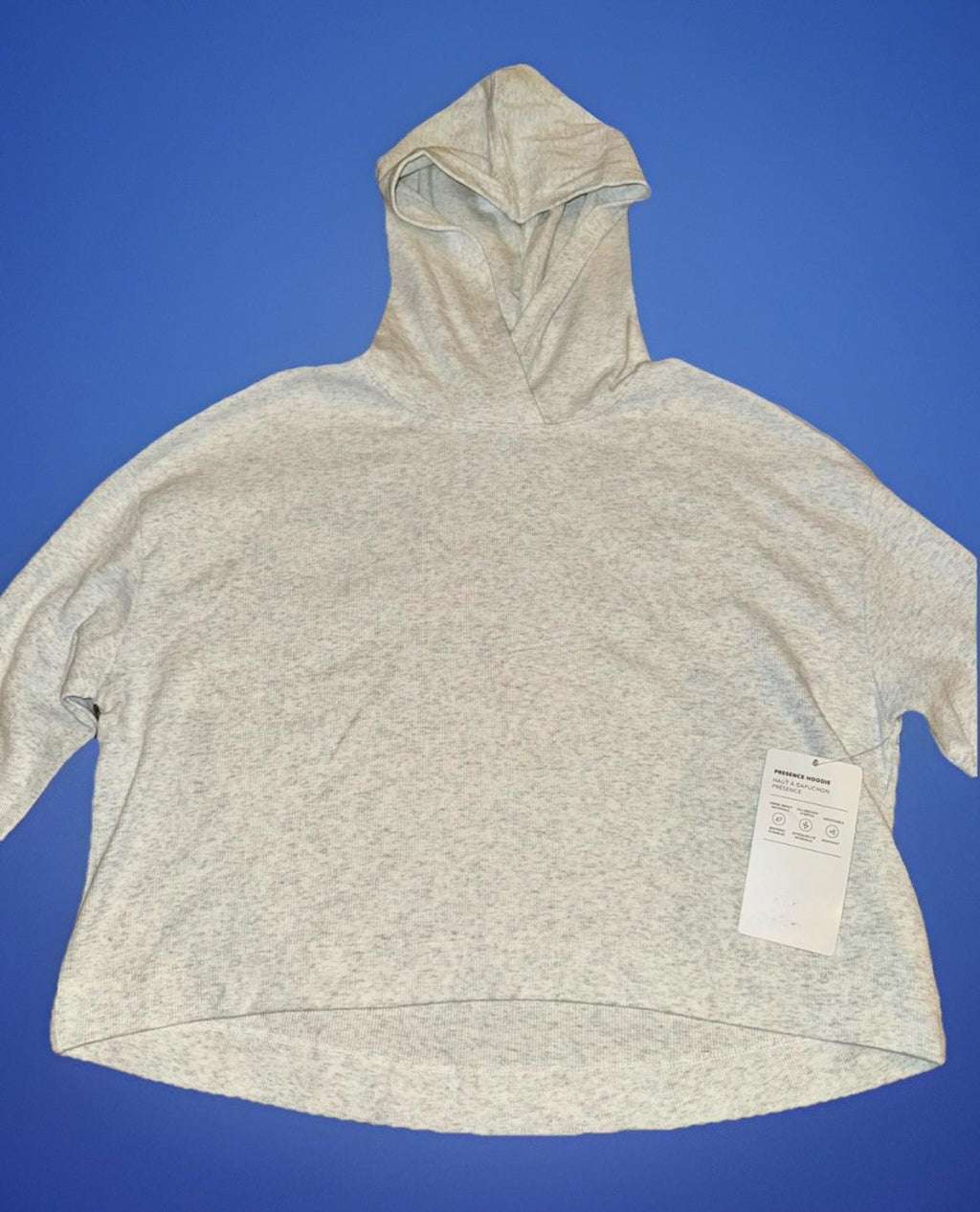 NEW! ATHLETA Presence Pullover Hoodie Women's Size US XXS Gray