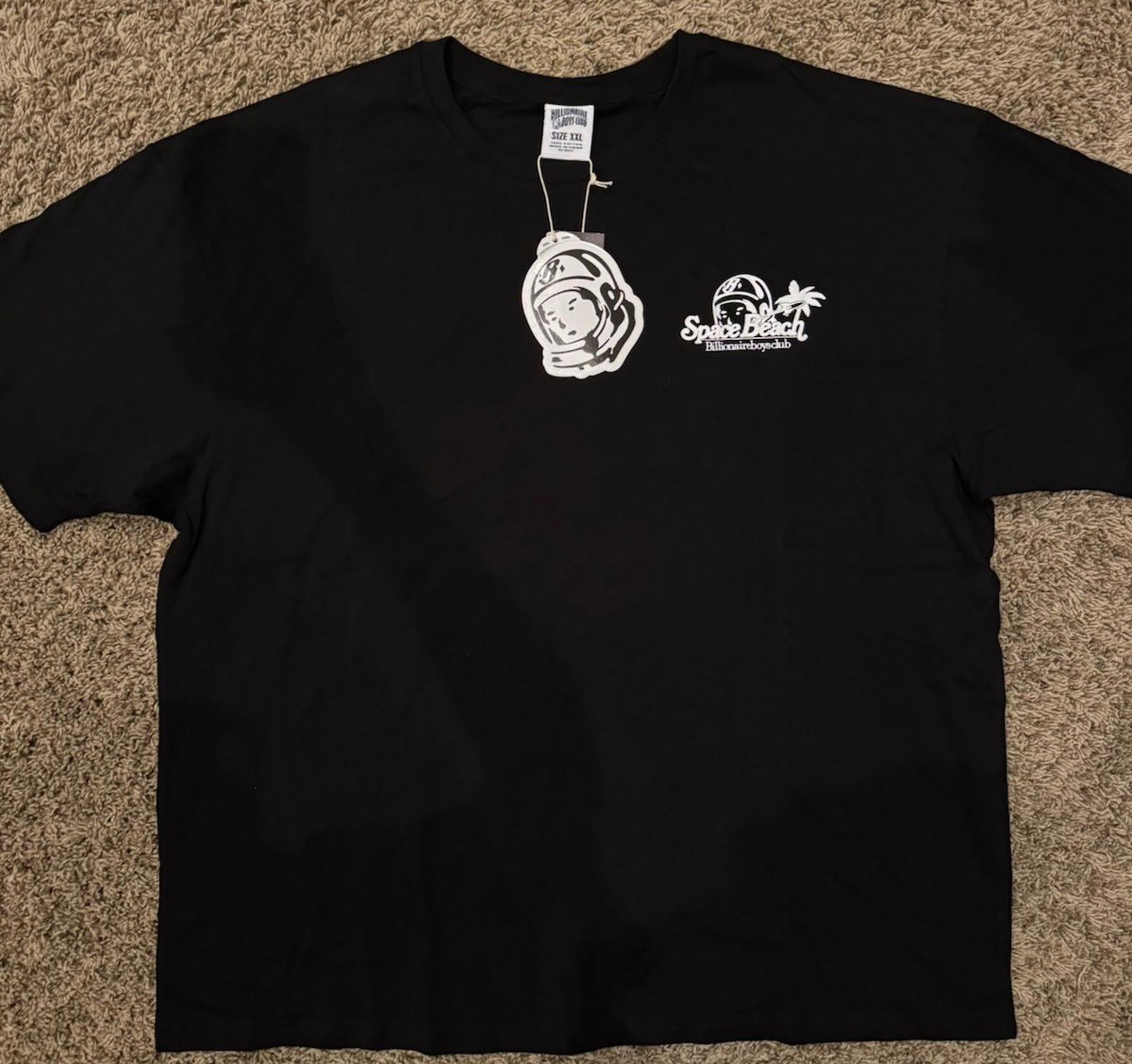 NEW! Billionaire boys club Space beach SS Black Tee XL NWT