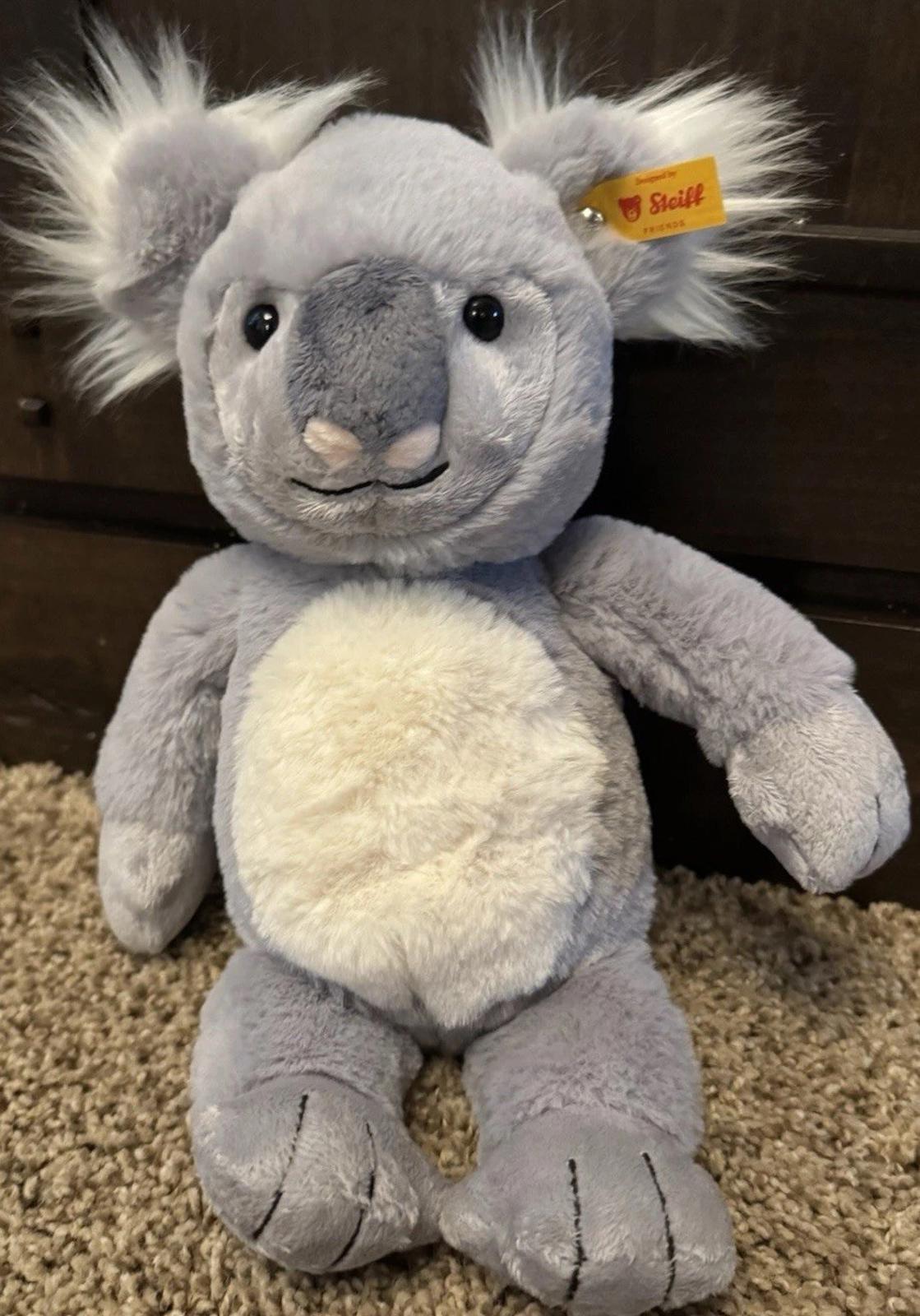 Steiff Soft Cuddly Friends Nils Koala Bear Plush 11” Gray Stuffed Animal 067587