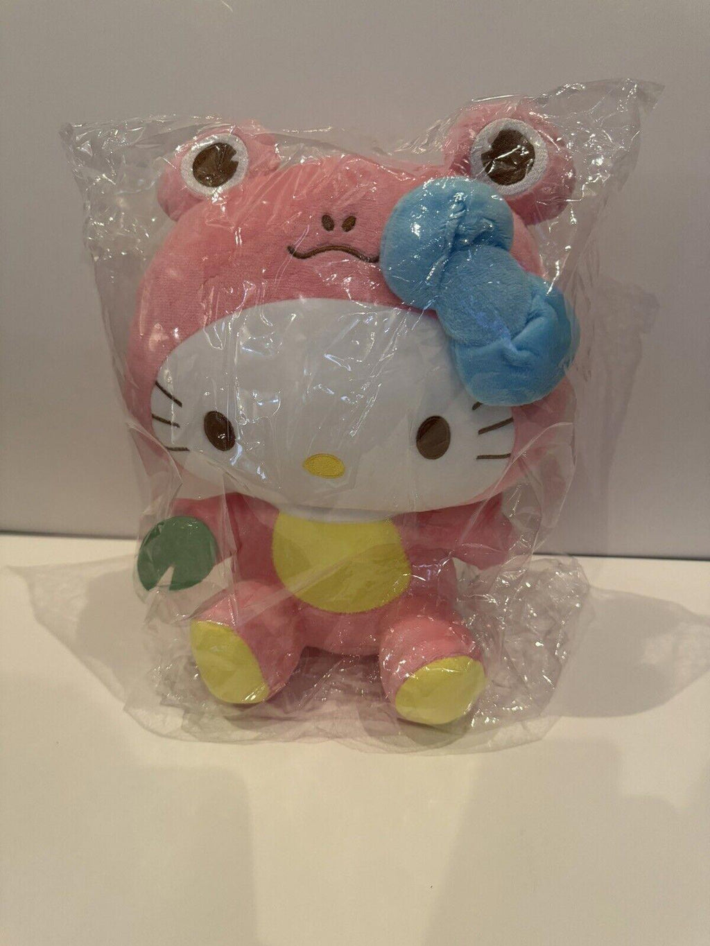 13” Hello Kitty Sanrio Kawaii Frog Suit Plush Figure BLUE