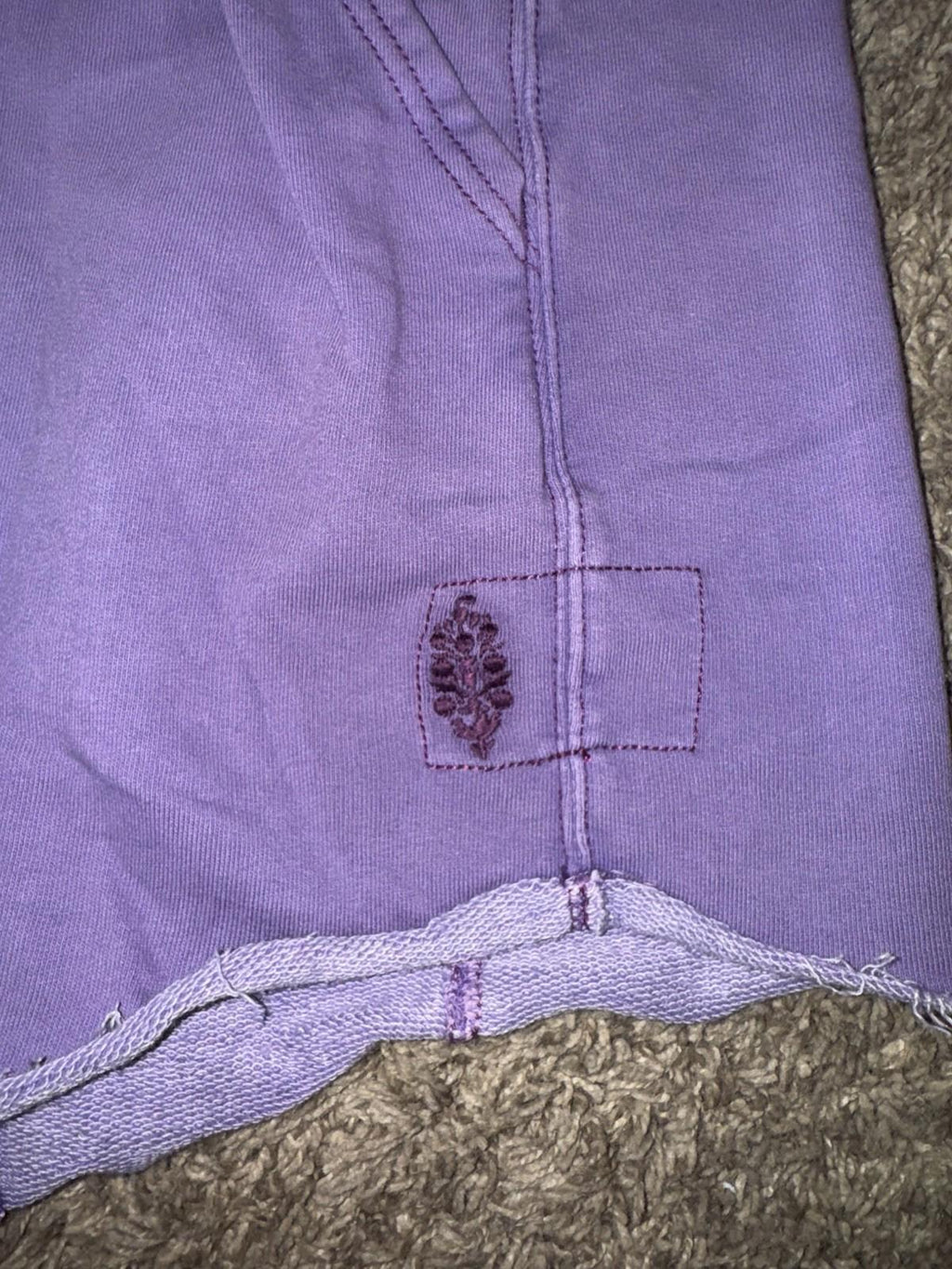 Free People / FP Movement All Star Solid Shorts in Washed Super Berry XS NWOT