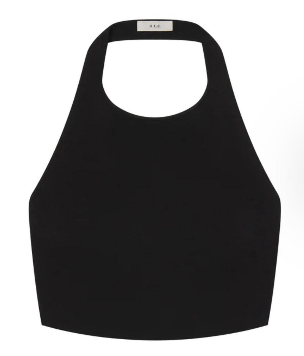 NEW! A.L.C. Rory Halter Crop Top in black. Small. NWT MSRP $225