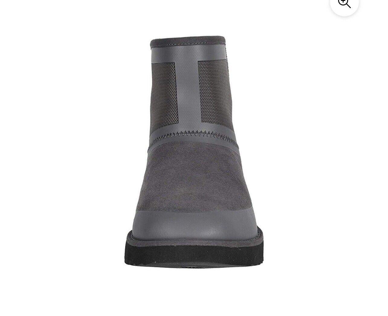 NEW UGG MENS CLASSIC MINI URBAN TECH WP CHARCOAL BOOTS US 8