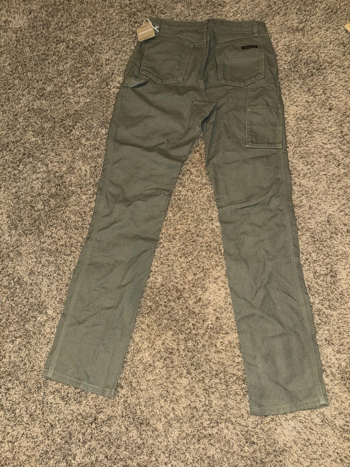 Patagonia SLIM All Seasons Hemp Blend Pants Women’s 8 Fatigue Green Canvas NEW