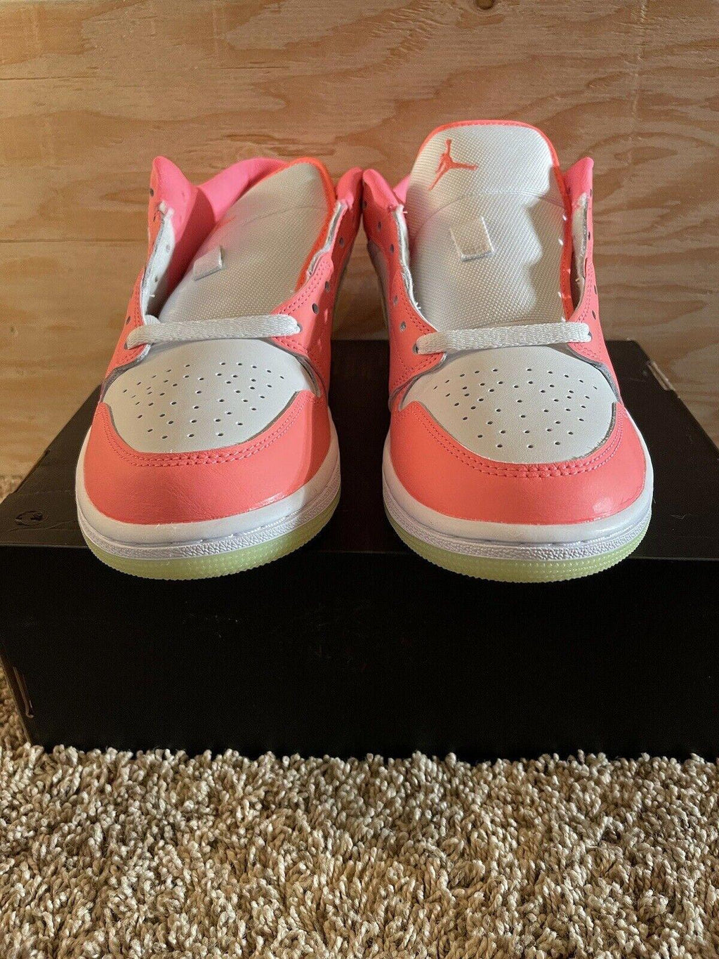 Nike Air Jordan 1 SE Low Lava Glow/White/Barely Volt Men's