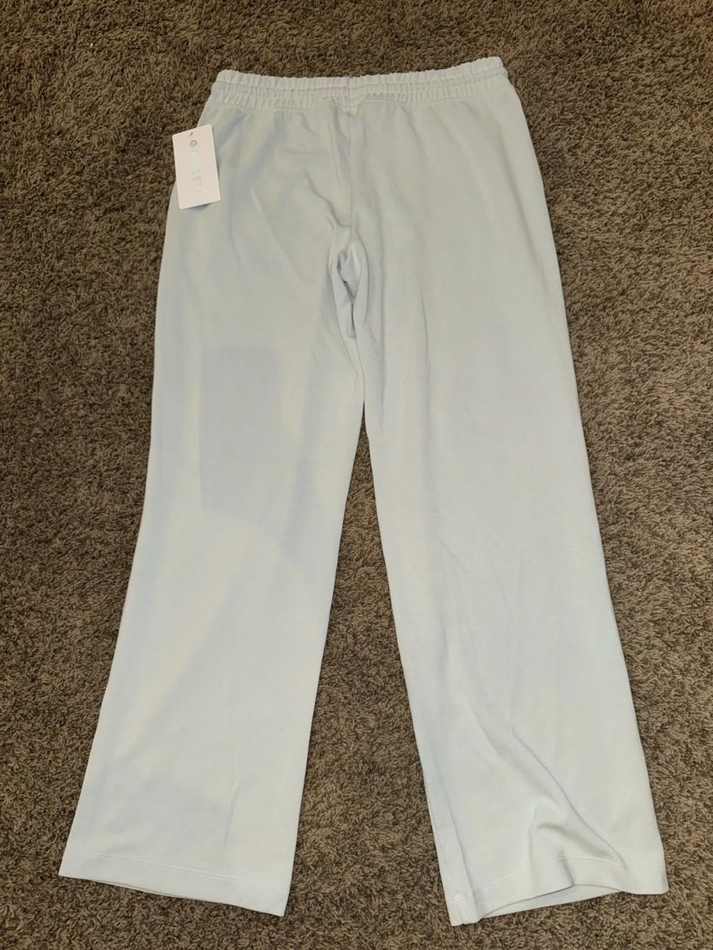 ATHLETA Seasoft Mid Rise Straight Pant Women's Size US M Light blue NEW!