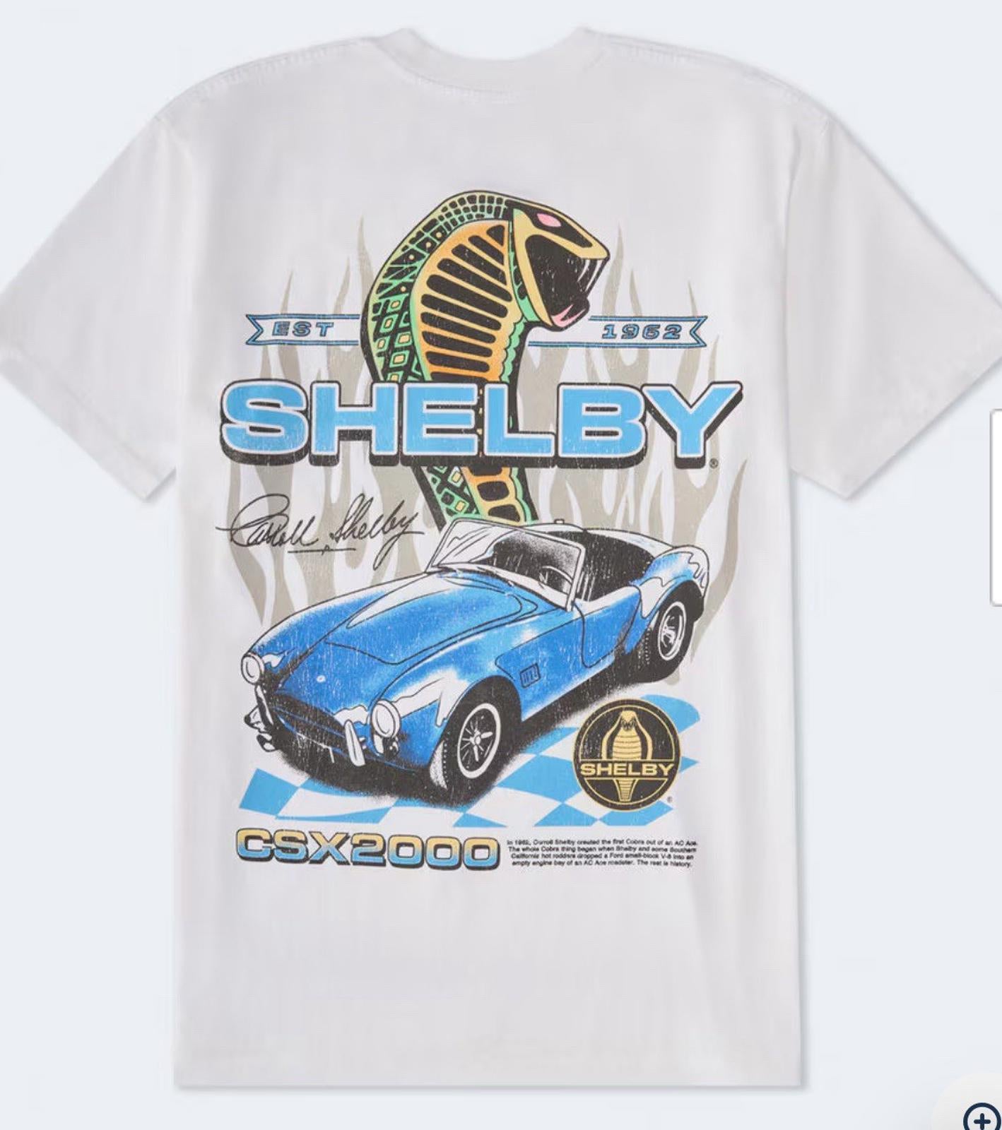NEW!  Men's Shelby Cobra CSX2000 Relaxed Graphic Tee Small NWT