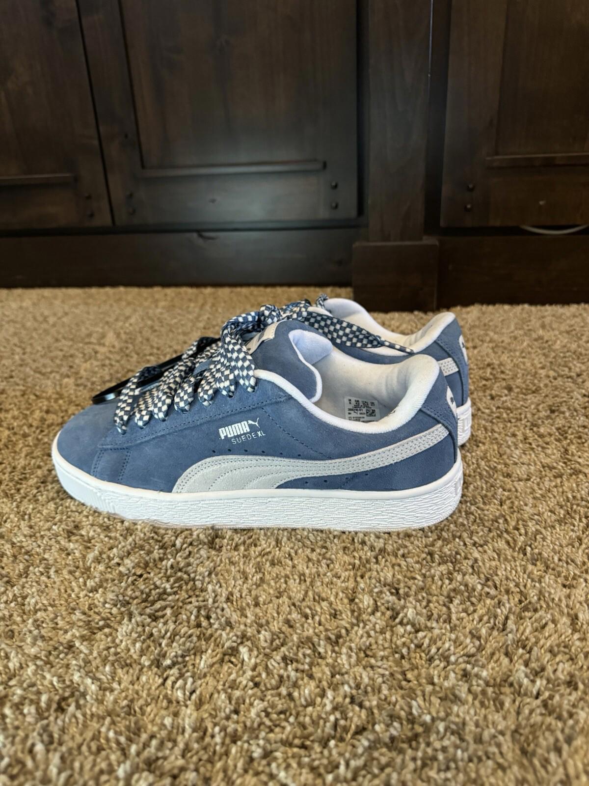 Puma Suede Xl Lace Up  Womens Blue Sneakers Casual Shoes 39831001 Sz 10.5 NEW!