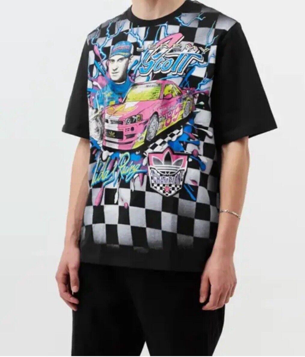 Adidas Jeremy Scott Shirt JS Rally NASCAR Style Print Small