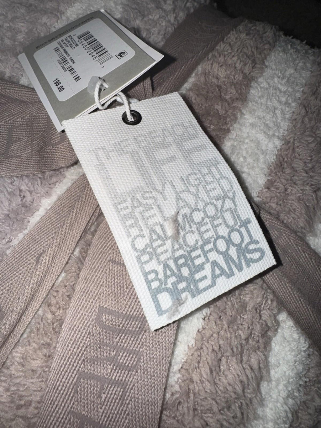 NEW $198 BAREFOOT DREAMS CozyChic Throw Blanket Prismatic 54” X 72” NWT