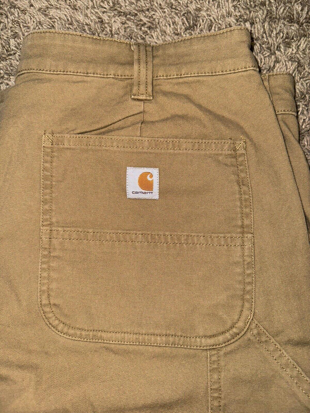 Carhartt Women Rugged Loose Fit Canvas Pant Khaki 16 Reg