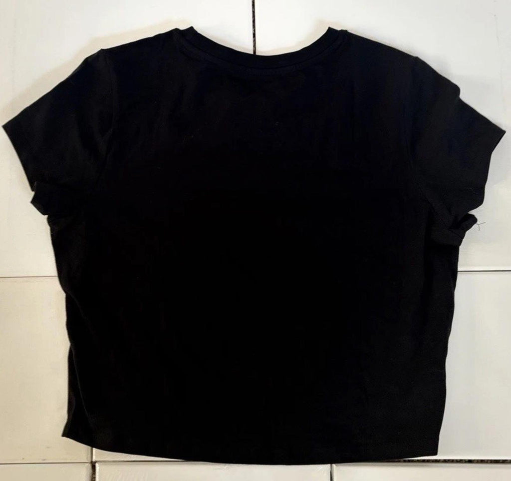 NEW Von Dutch Women’s Classic Logo Baby Tee Black T-Shirt - (Size XL)