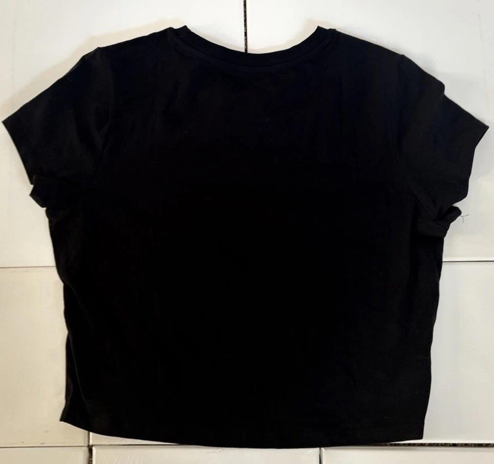 NEW Von Dutch Women’s Classic Logo Baby Tee Black T-Shirt - (Size XL)