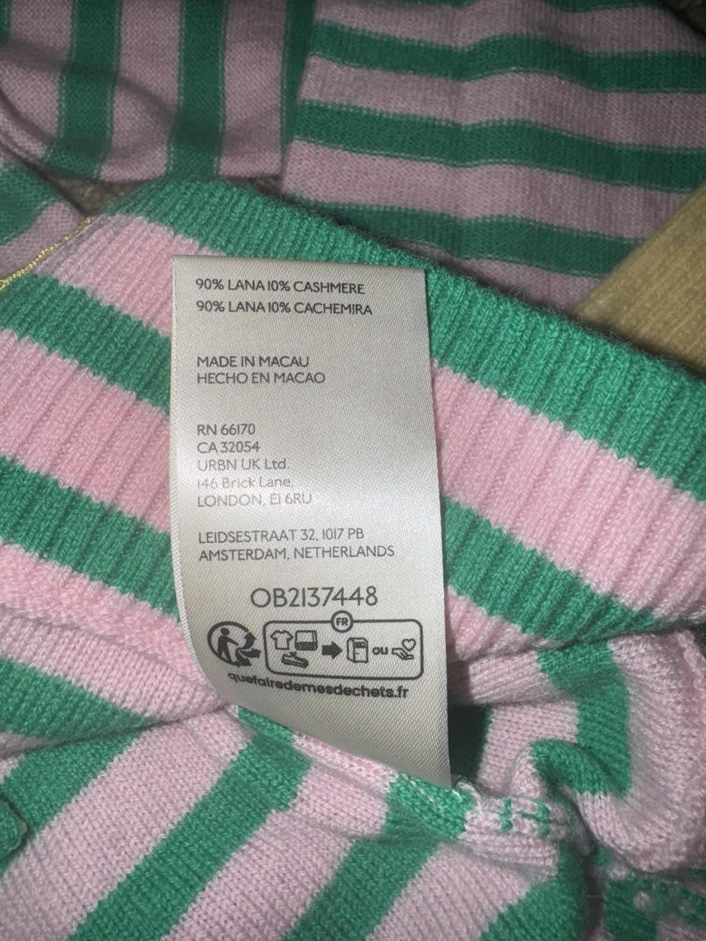 Free People Nocturnal Stripe Cardi Size Small Wool Cashmere Cardigan Sweater Y2K