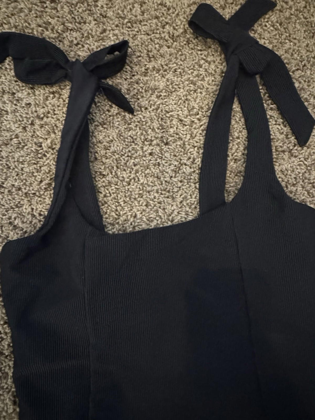 NWT Beach Riot Medium Black Ribbed Sydney Wide Straps One Piece Swimsuit USA NEW