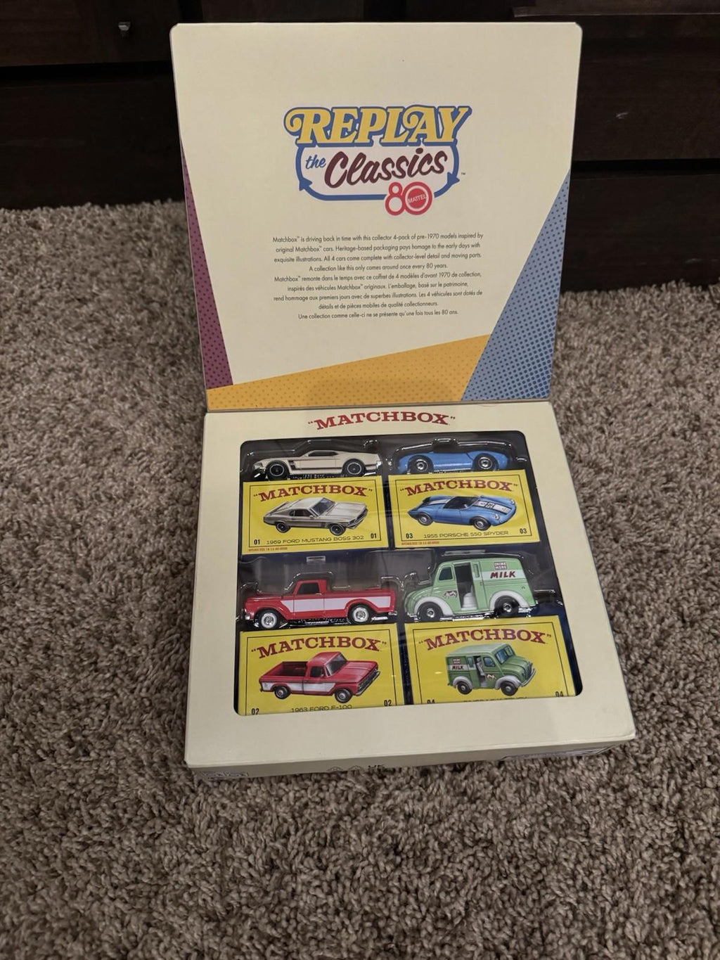 2025 Matchbox Replay the Classics Gift Pack Mattel 80th Anniversary Ltd Edition