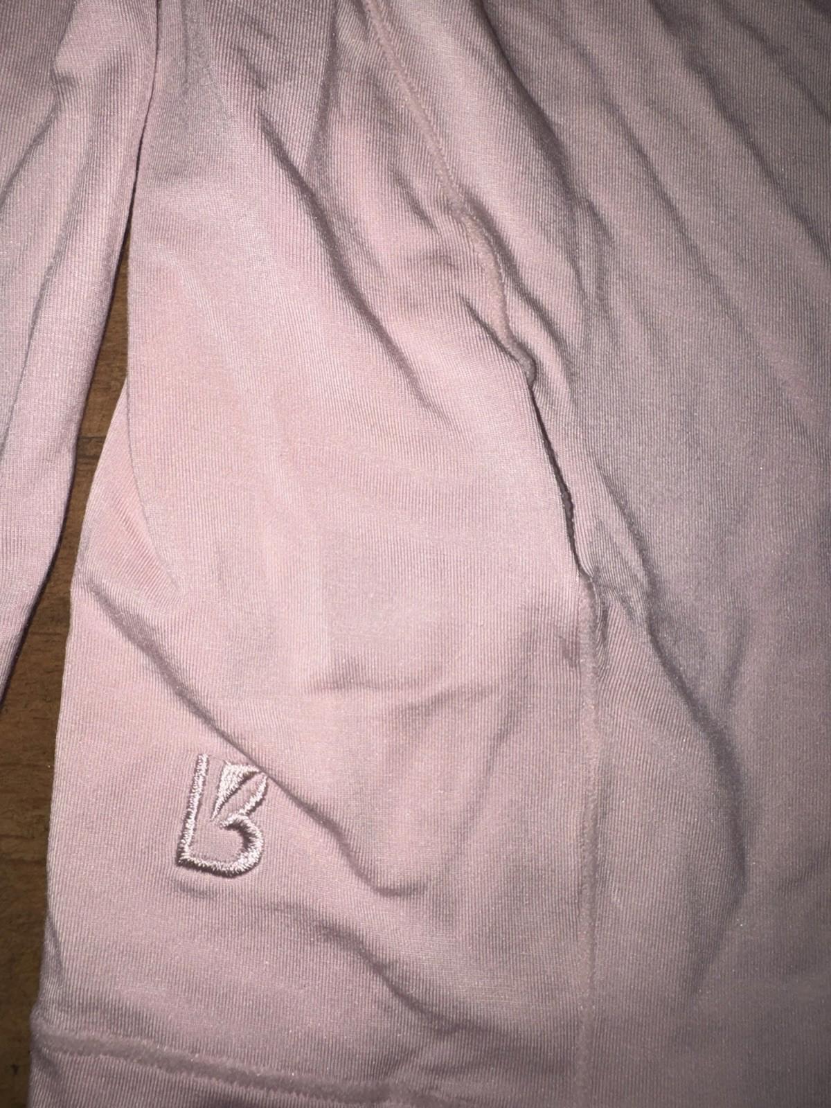 NEW Buffbunny Women's HALO LONG SLEEVE BABY TEE In Pink LOVE STORY NWT SMALL