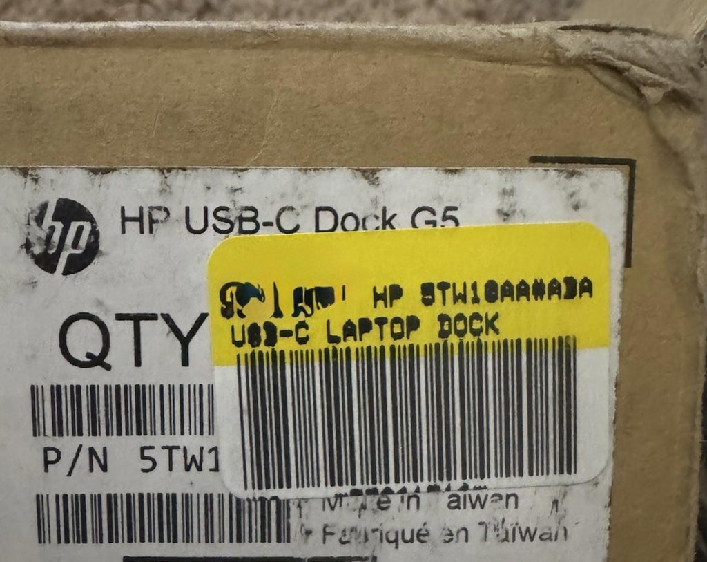 HP USB-C G5 Docking Station In Black Increased Connectivity 5TW10AA#ABA