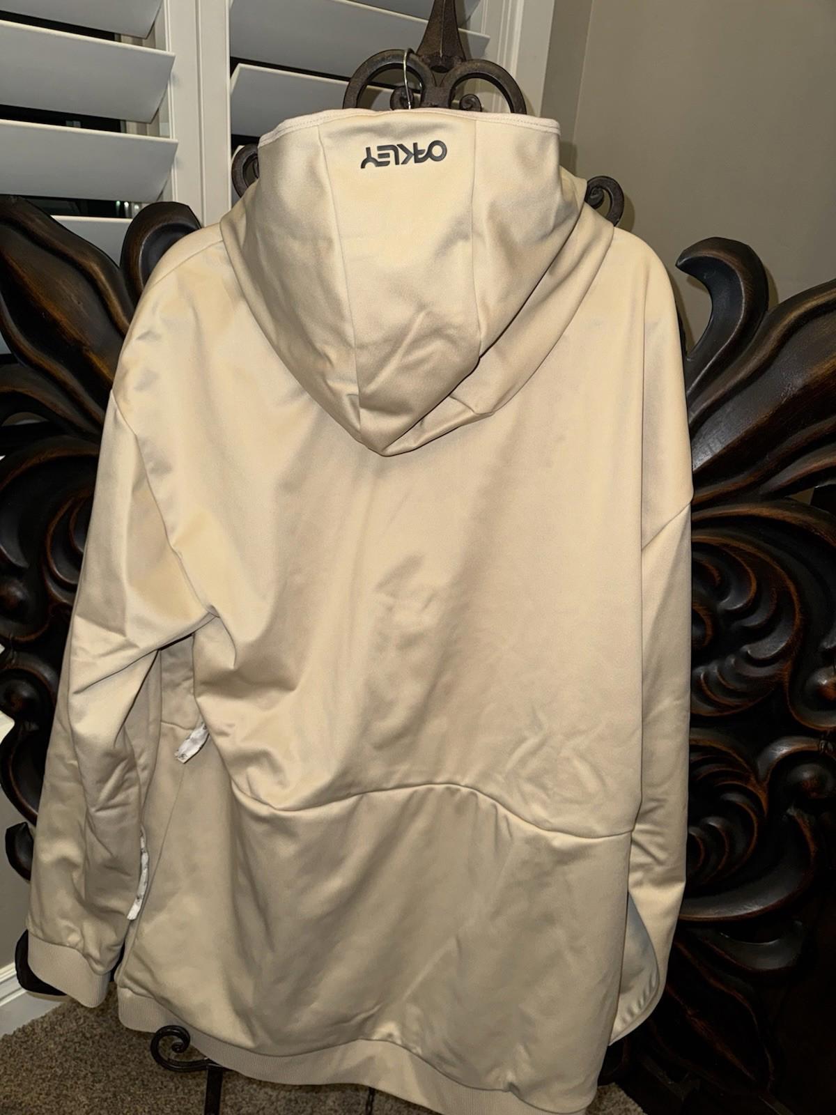 NEW Oakley Men's Park RC Softshell Hoodie IN TAN. 2XL NWT