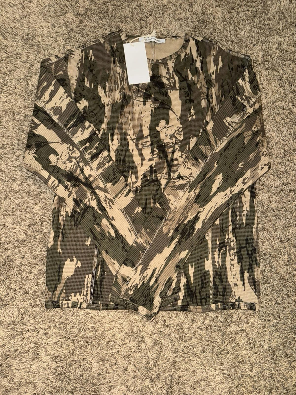NEW No maintenance still camo overlook panel thermal SMALL NWT
