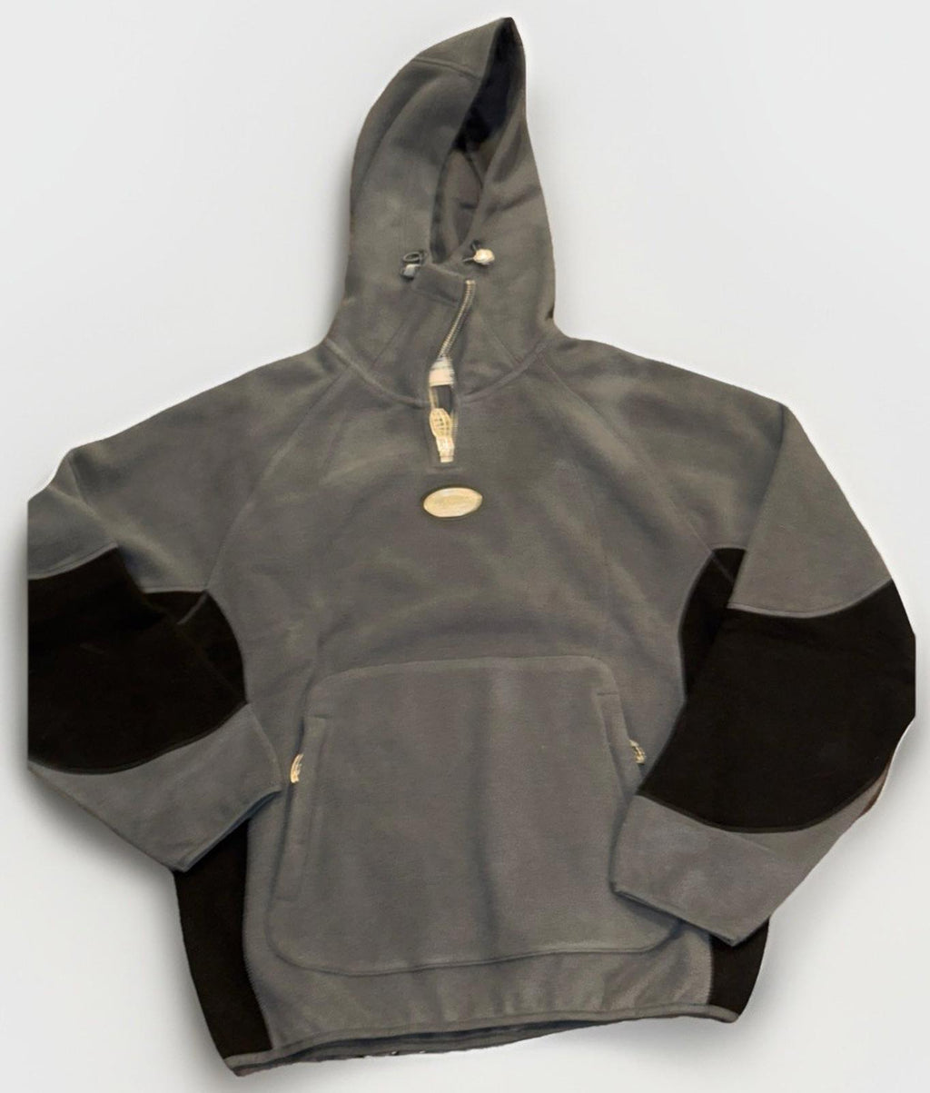 NEW RARE The Nude Project Gray Black Hearts Hoodie Adult MED Designer NWT
