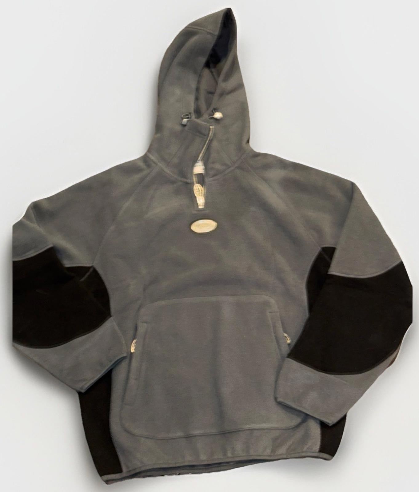 NEW RARE The Nude Project Gray Black Hearts Hoodie Adult MED Designer NWT