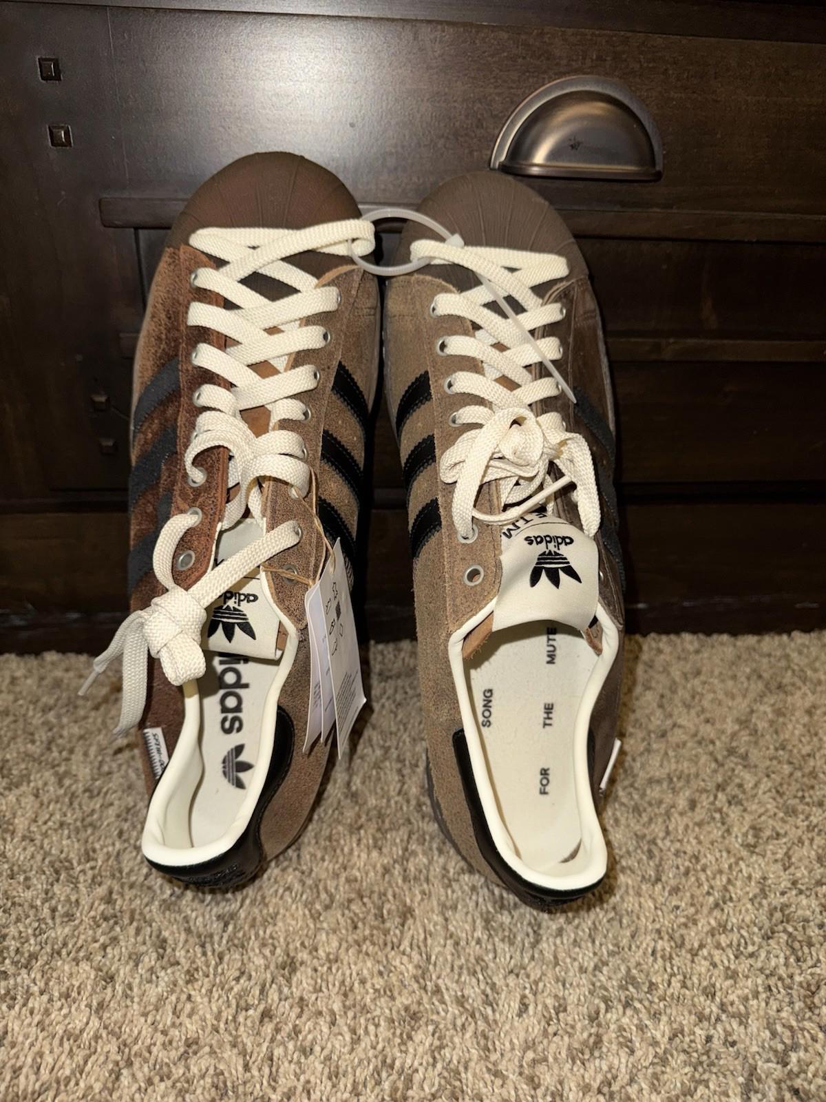 Adidas x Song for the Mute Superstar 82 Toast brown leather Men SZ 13 NWOB