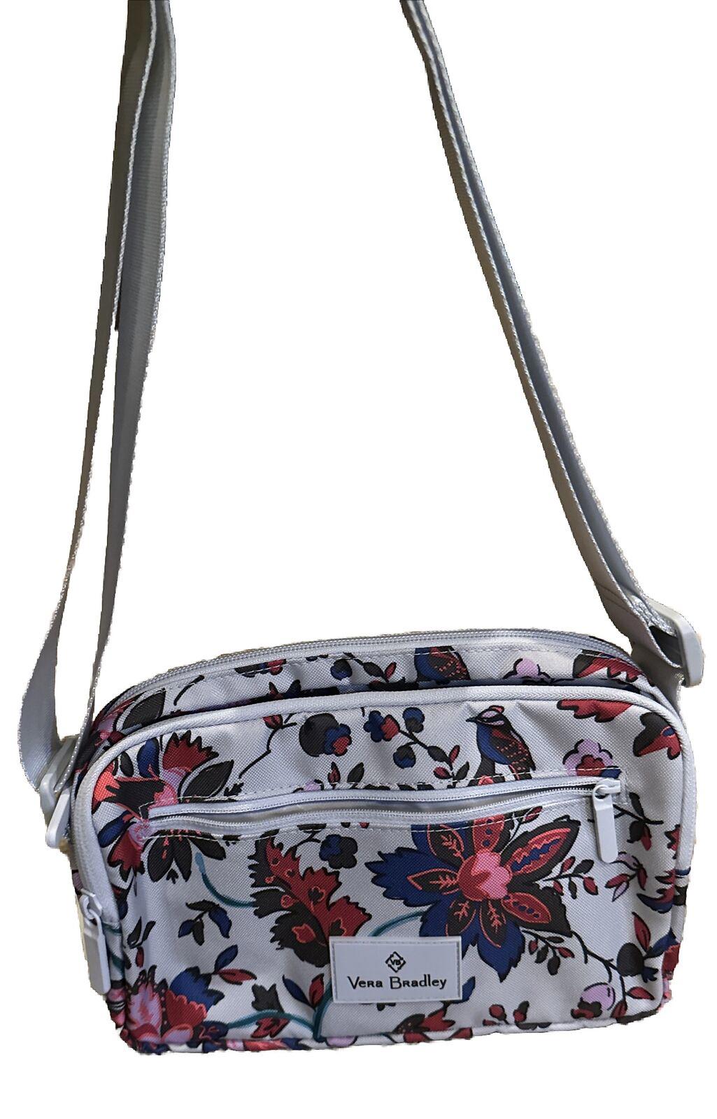 Vera Bradley Lighten Up RFID Little Hipster Vineyard Floral, New with Tags