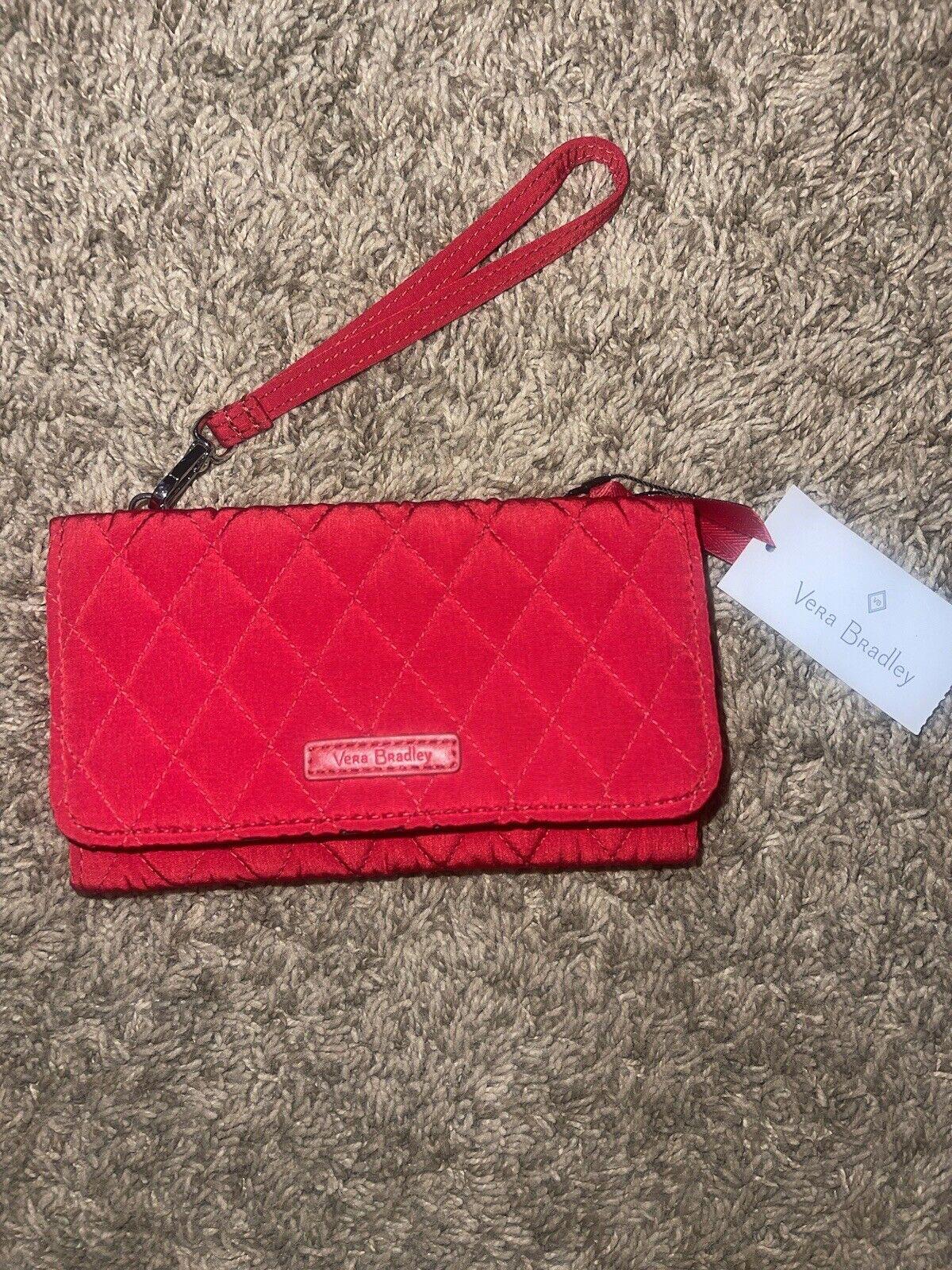 Vera Bradley RFID Smartphone Wristlet Red- NWT