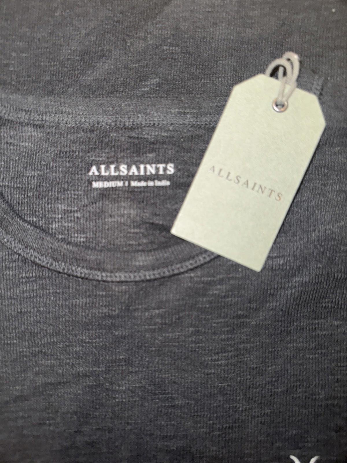 AllSaints T Shirt Mens Waffle Esum Short Sleeve Tee Crewneck Designer MED NWT