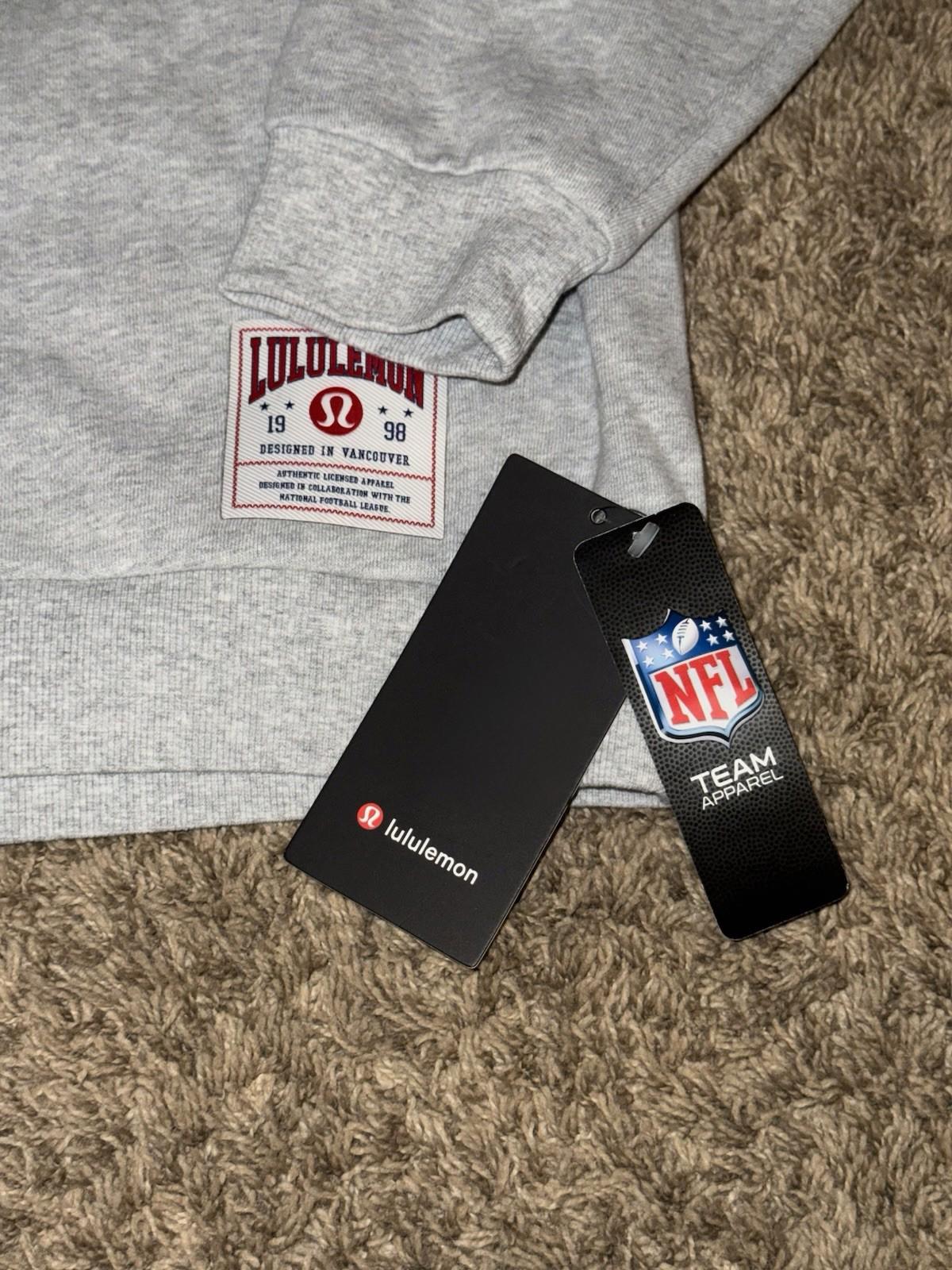 NWT RARE Lululemon Gray LA Rams Steady State Pullover Hoodie Mens MED