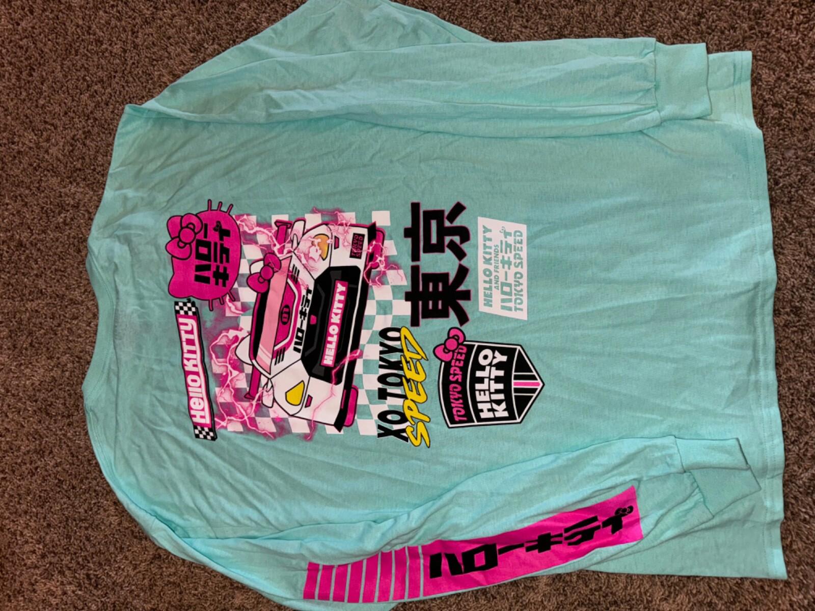NEW! Hello Kitty Racing Tokyo Speed Graphic T-Shirts NWOT
