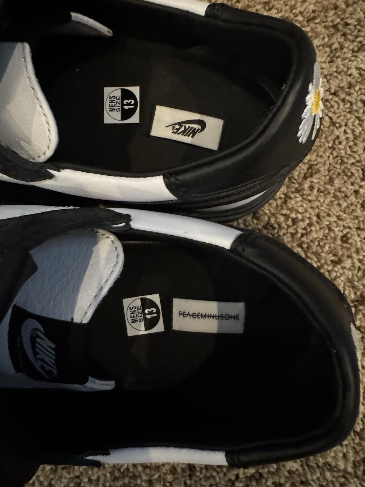 NIKE X PEACEMINUSONE  KWONDO 1 PANDA BLACK WHITE SZ 13 G DRAGON DH2482-101