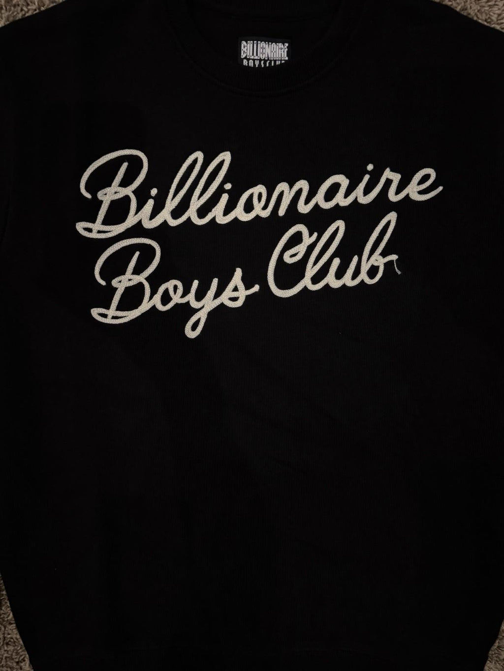 BILLIONAIRE BOYS CLUB BBC SIGNATURE CREWNECK Black NWT MED